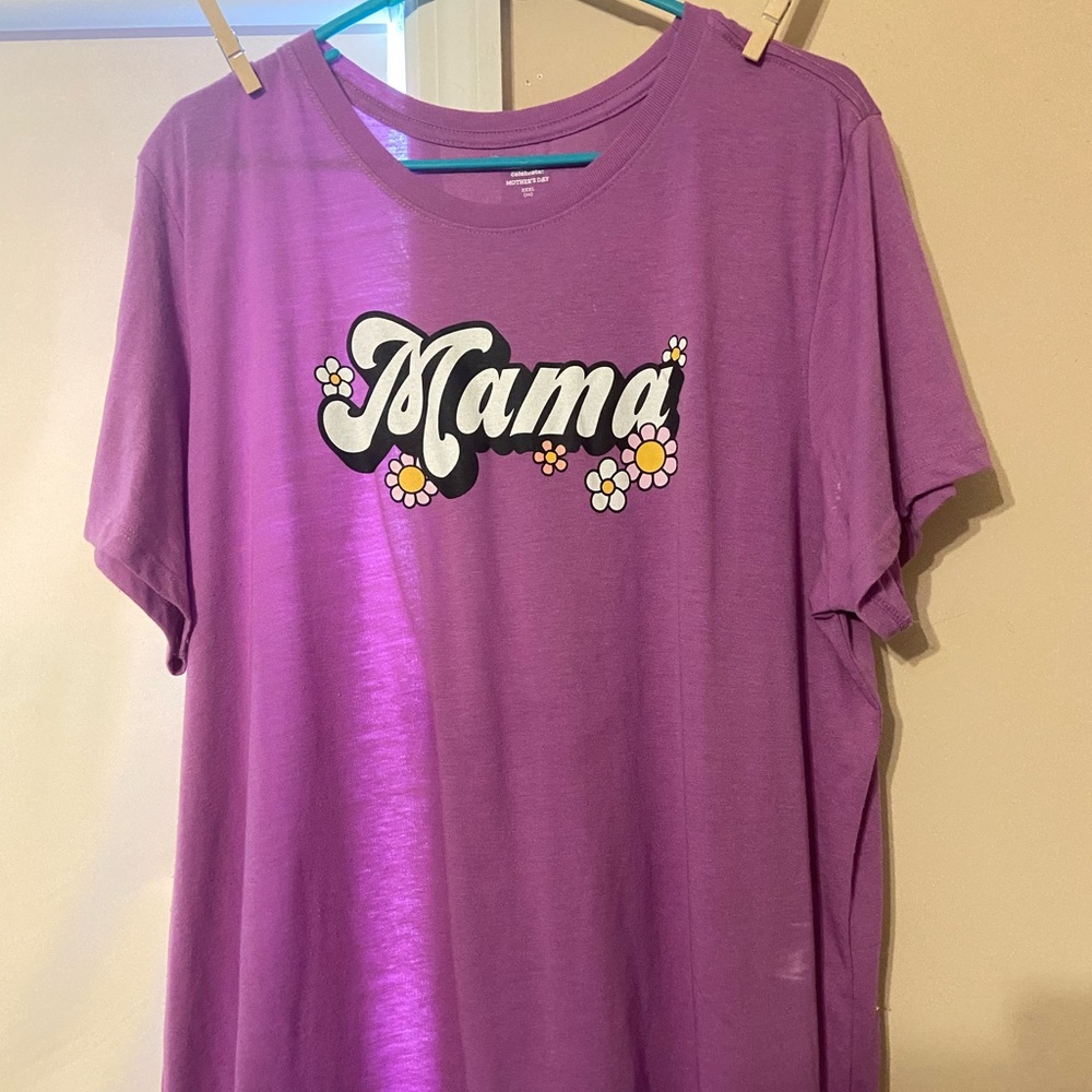 Women’s Plus Size 3X ( 22 ) Mama Flowers T-Shirt